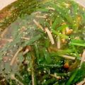 ポムポムポヨコ's cooksnap of when they made ニラ＆わかめ＆えのき茸のすぐ出来るスープ.