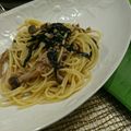 umizarusuki's cooksnap of when they made きのことツナの和風パスタ.