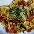 るいちゃそ's cooksnap of when they made ミニトマトのふわふわタマゴ炒め.