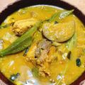 ふわりんぽよりん♪'s cooksnap of when they made なすとサバ缶のカレーみそスープ.