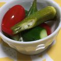 QPはにー's cooksnap of when they made オクラとミニトマトのフレッシュピクルス.