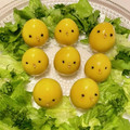 マルんちの丸顔's cooksnap of when they made ◎うずらのたまご◎のひよこちゃん.