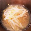 majyu1011's cooksnap of when they made ♡ズボラなもやしの味噌汁♡.