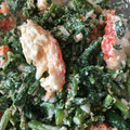 クック78R779☆'s cooksnap of when they made 青菜とカニかまのオイマヨ〜♪.