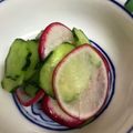 森のさくらっち's cooksnap of when they made きゅうりとラディッシュの塩もみ.