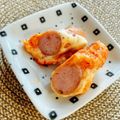 シルバニア's cooksnap of when they made 5分で完成♪ウインナーのキムチーズドック.