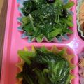 ◎みーちゃん◎'s cooksnap of when they made お弁当♡冷凍保存　ほうれん草の磯辺和え.