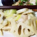 やんやんパパ's cooksnap of when they made 鶏モモとレンコンのマヨ味噌炒め.