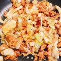 ちび☆あず's cooksnap of when they made キャベツとひき肉のみそ炒め　大量消費！.