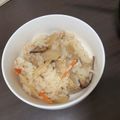 クック6VDVW7☆'s cooksnap of when they made 炊飯器で　具たくさんな鶏ごぼうおこわ.