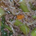 むるか's cooksnap of when they made チンゲン菜のとろ～りひき肉オイスター炒め.