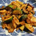 ＊＊もっさん＊＊'s cooksnap of when they made ナスとズッキーニのキムチ炒め.