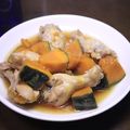 腹ぺこブタ君's cooksnap of when they made 家の黄金比でかぼちゃと手羽の煮物.