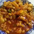 aizu_po's cooksnap of when they made 鶏肉と大豆のオイスターソース炒め.