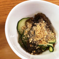 クック6N4Q5Y☆'s cooksnap of when they made 超簡単！洗いもずくと胡瓜の麺つゆ酢の物.