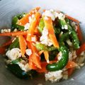 ばく★ちく's cooksnap of when they made 人参とピーマンの白和え.