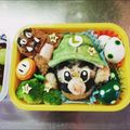 シャーロックにゃ's cooksnap of when they made ♪スーパーマリオ♪ルイージ♪キャラ弁♪.
