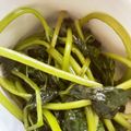 T△U's cooksnap of when they made サツマイモの葉中華炒め.