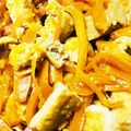 J_son's cooksnap of when they made 卵と揚げのにんじんマヨしりしり.