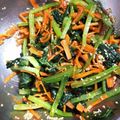 MAYUSHIZU's cooksnap of when they made 【話題入り】小松菜と人参のナムル.