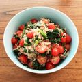 honeybo's cooksnap of when they made 新玉ねぎトマトほうれん草のナムル風サラダ.
