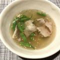 にことん's cooksnap of when they made 豚とインゲンのごま和風スープ♪.