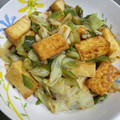 santomo☆'s cooksnap of when they made コクまろ♪キャベツと厚揚げのオイ味噌炒め.