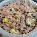 卯月のうさぎ２０１４'s cooksnap of when they made 蒸し器で本格派！栗おこわ.