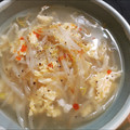 ⭐とっくん⭐'s cooksnap of when they made もやしと卵のとろ～り中華スープ.