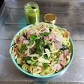 ebipeco's cooksnap of when they made ＊ベーコンとフレッシュバジルのパスタ＊.