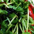 ★お結び☆'s cooksnap of when they made 豆苗と塩昆布☆苦手克服！.