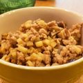 まめちゃん710's cooksnap of when they made シャキシャキ蓮根&椎茸のそぼろ丼.