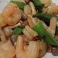 riea1130's cooksnap of when they made オクラと海老のカレーバター醤油ソテー.
