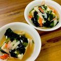 kitty・yumi's cooksnap of when they made 温豆腐☆カニカマとワカメのお豆腐あんかけ.