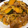 氷雨★'s cooksnap of when they made 豚肉・かぼちゃ・蓮根の甘辛炒め.
