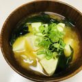 azbjbn's cooksnap of when they made 豆腐とわかめのお味噌汁〜♪♪♪.