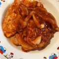 奈々1258's cooksnap of when they made 超簡単☆昔懐かしのポークチャップ.