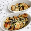 ゆづキッチン's cooksnap of when they made ルクエで★博多屋台の味なすのチーズ蒸し？.