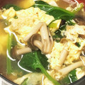 やえまりも's cooksnap of when they made 水菜としめじのかきたま汁.