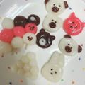 タピオカマン☆'s cooksnap of when they made フルーツポンチに♡動物白玉.