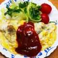 プルンバゴ's cooksnap of when they made うまうま♪簡単挽き肉オムレツ.
