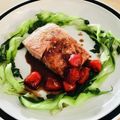 pali's cooksnap of when they made 鮭 セモリナ粉ソテー、ミニトマトソース☆.