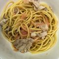 マチネのはじまり's cooksnap of when they made フライパン１つ！豚肉と明太子の和風パスタ.
