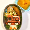 ♡アリスmama♡'s cooksnap of when they made 消防車のおにぎり弁当☆くるまのキャラ弁当.