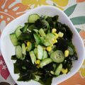 くネコまろす's cooksnap of when they made きゅうりとわかめとコーンの中華風サラダ.