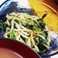 あんころぴ｡・:＋°'s cooksnap of when they made 節約＆栄養満点◎豆苗ともやしのごま和え.