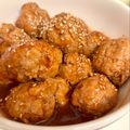のらむーちょ's cooksnap of when they made 揚げない＊肉団子のあっさり甘酢あんかけ.