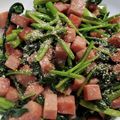 ジャイＢ's cooksnap of when they made 空芯菜とスパムのオイスター炒め.