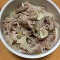 はとポ's cooksnap of when they made シンプルが一番！豚コマのにんにく塩炒め.