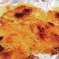 kazukos's cooksnap of when they made 乗せて焼くだけ！たらこマヨグリルポテト.